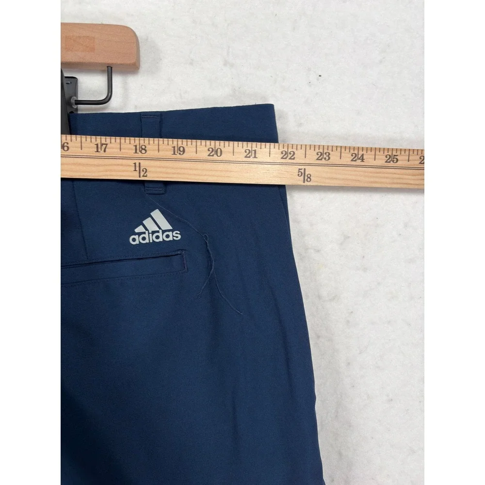 Adidas Mens Golf Shorts Navy Blue Flat Front Performance Size 42 RN88387